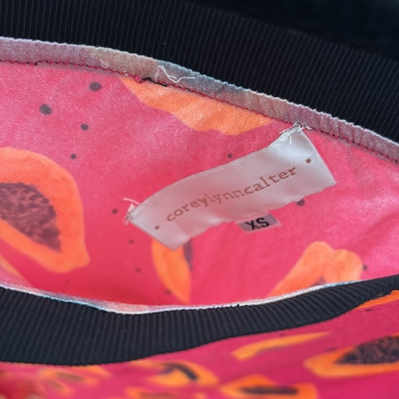 Corey Lynn Calter papaya fruit bias cut slip skirt - fits size small - Picture 4 of 7